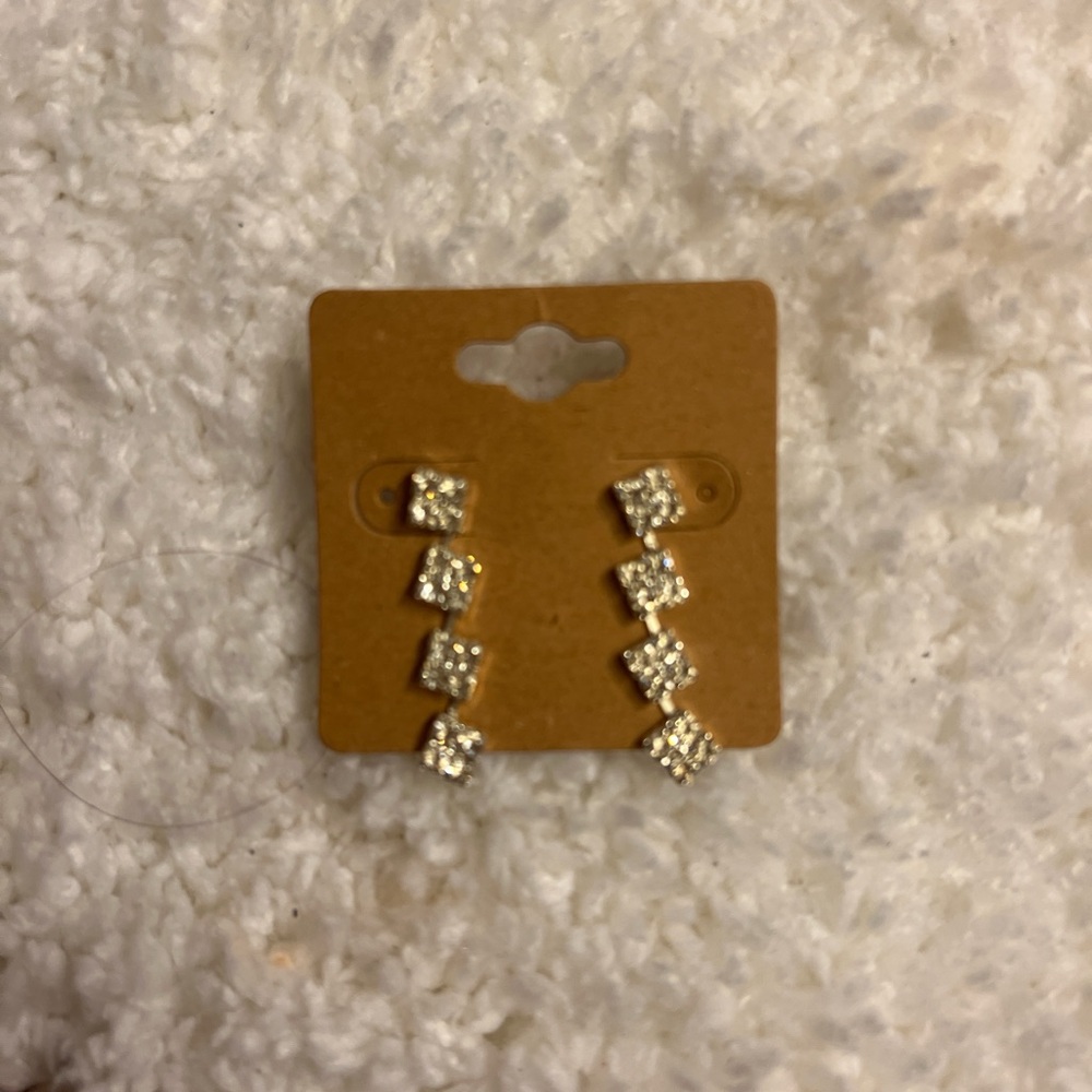 Elegant Gold and Silver Dangle Earrings